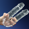 Double Ended Realistic Flexible Clear Jelly Long Dildo - Lusty Age