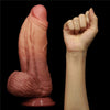 10 inch Dual-Layered Silicone Nature Huge Dildo - Lusty Age