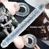 Double Ended Realistic Flexible Clear Jelly Long Dildo - Lusty Age