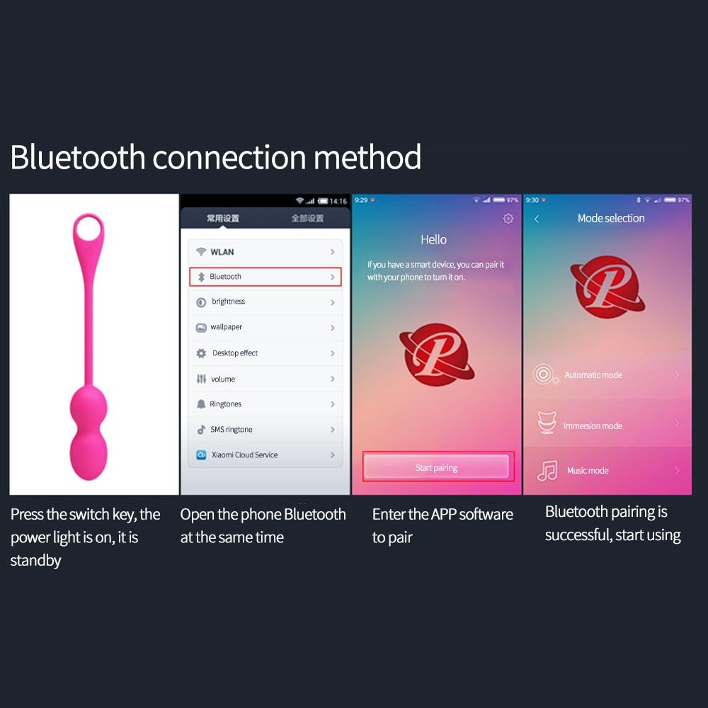 Bluetooth Control G Spot Vibrator Vaginal Ball - Lusty Age