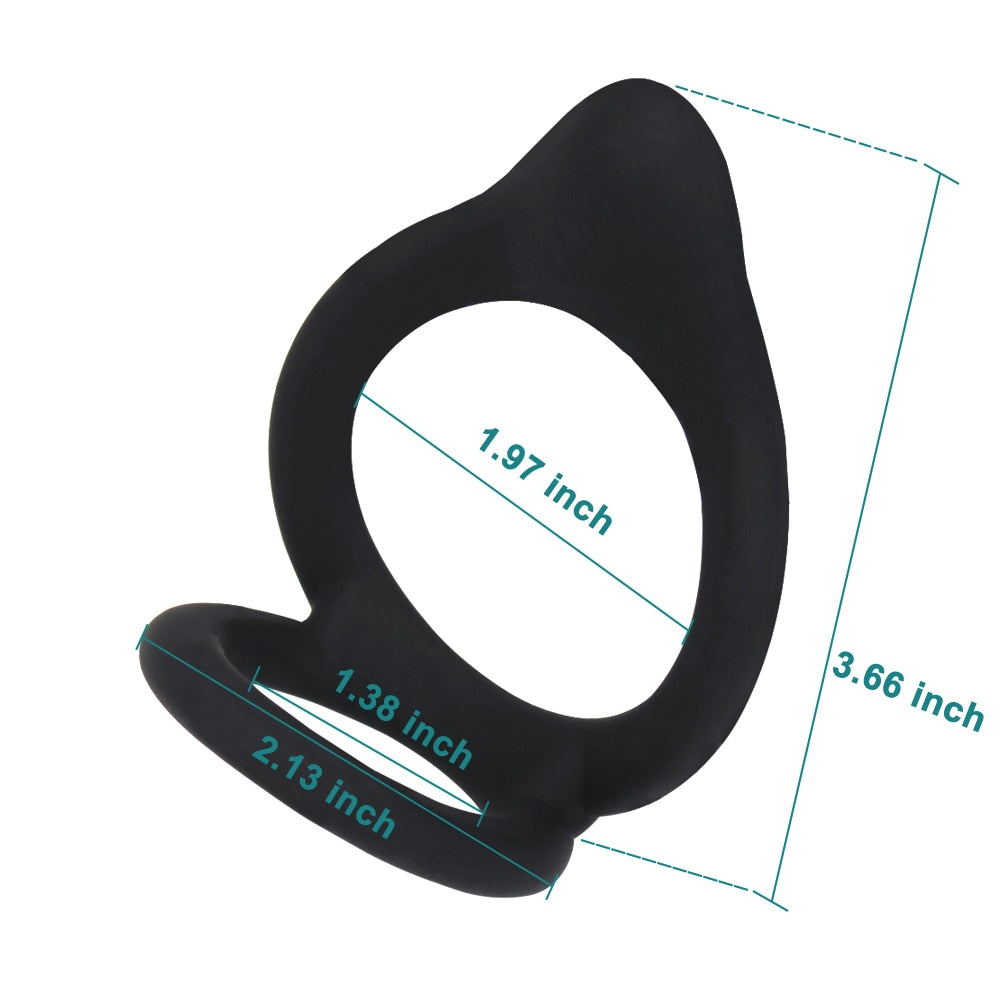 Ejaculation Lock Silicone Penis Ring - Lusty Age