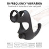 Vibrating Dual Penis Ring with Taint Teaser - Lusty Age