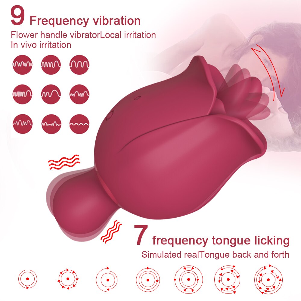 2 In 1 Clitoral Licking Massager Nipples Stimulator - Lusty Age
