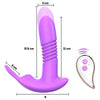 Wearable Dildo Telescopic Rotating Vagina Vibrator - Lusty Age